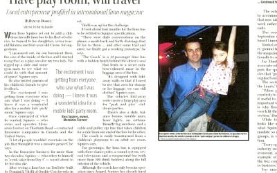 November 2009 News Article “Have Play Room, Will Travel”
